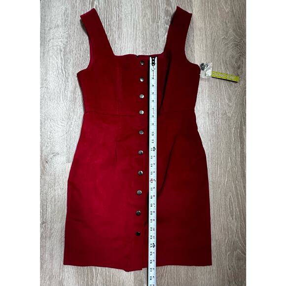 Gianni Bini|DRS Lara Corduroy Dress|Red Spice|NWT|SZ 8 - Picture 3 of 9